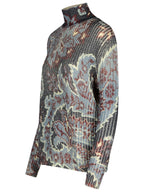 Etro Multicolor Wool Turtleneck Sweater Women