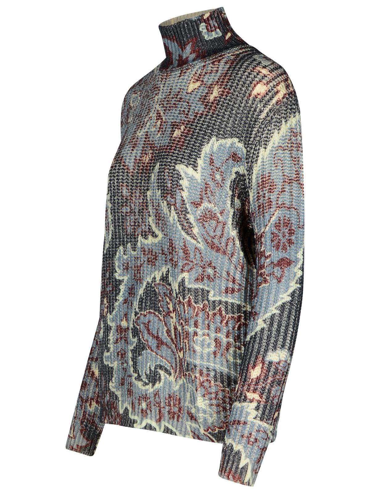 Etro Multicolor Wool Turtleneck Sweater Women