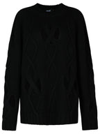 Versace Black Wool Blend Sweater Men