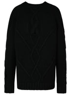 Versace Black Wool Blend Sweater Men