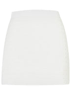 Casablanca White Cotton Blend Miniskirt Women