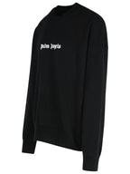 Palm Angels Black Cotton Sweatshirt Men