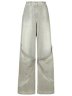 The Attico Gray Cotton Jeans Women