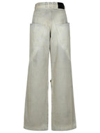The Attico Gray Cotton Jeans Women