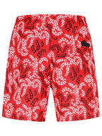 Lanvin Red Polyester Swimsuit Men