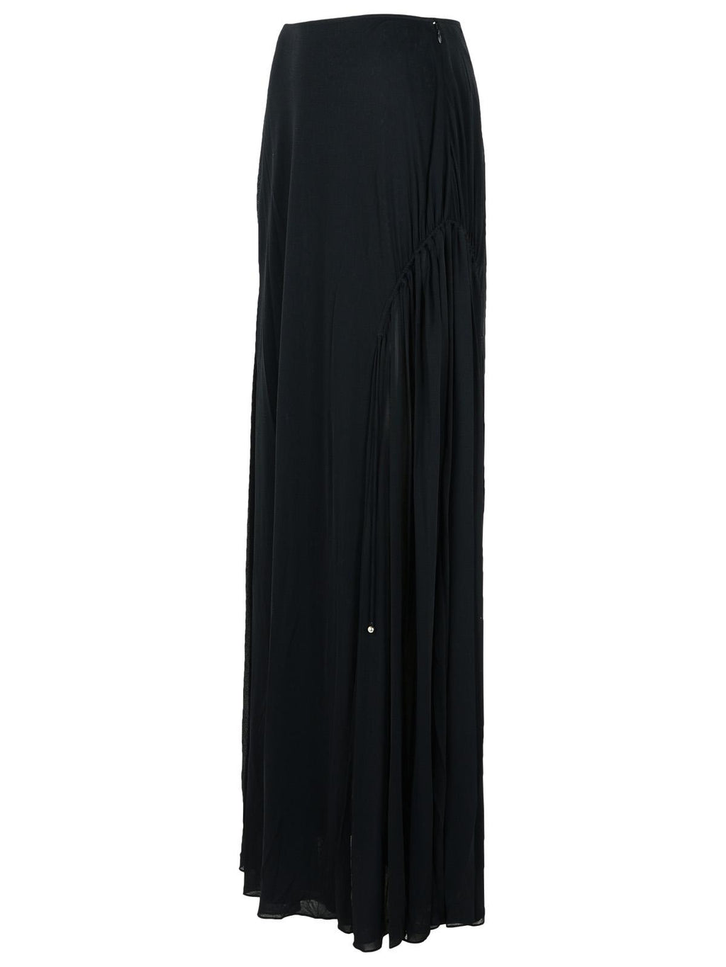 Lanvin 'Flared' Black Viscose Blend Skirt Women