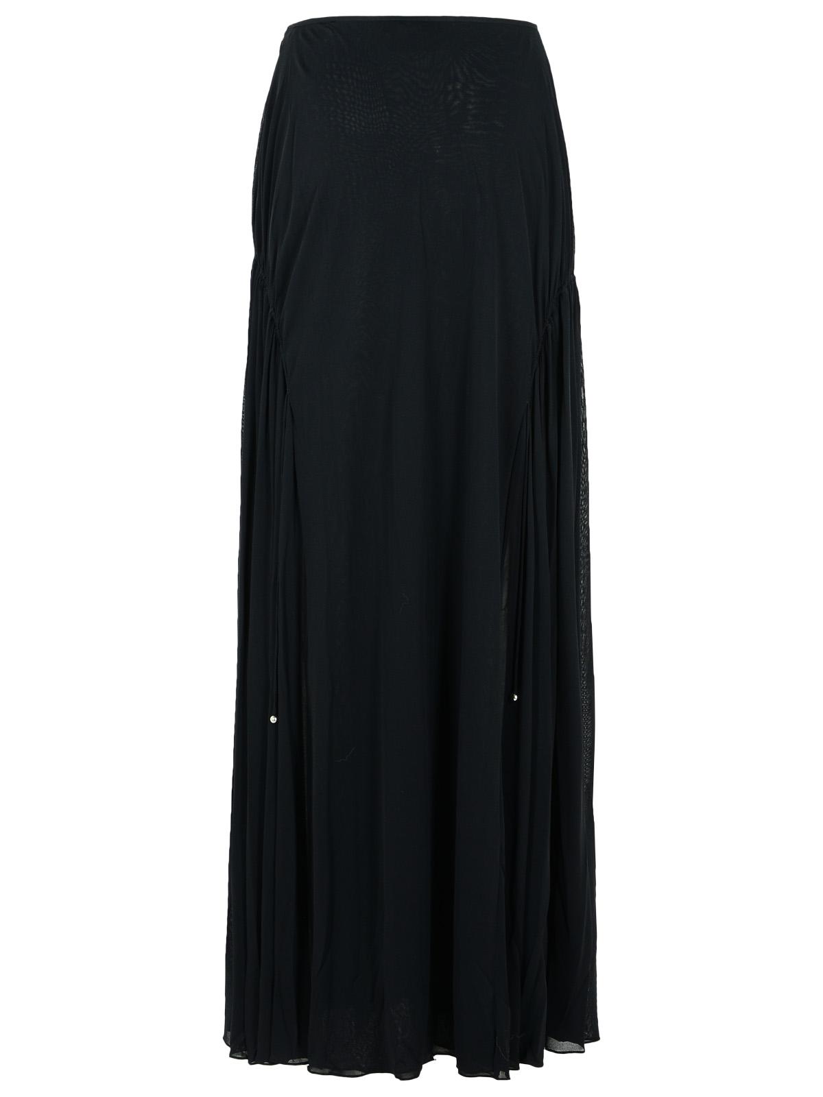Lanvin 'Flared' Black Viscose Blend Skirt Women