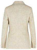 Max Mara Ivory Linen Blend Blazer Women