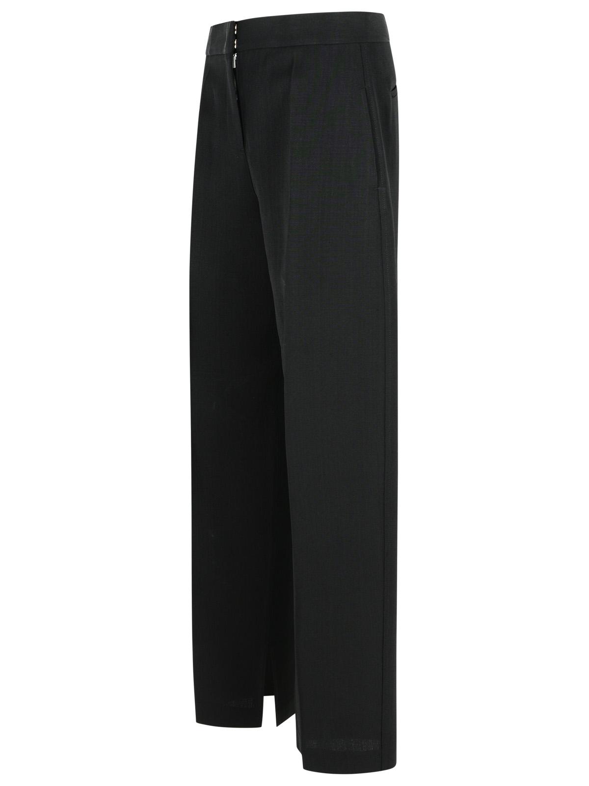 Jil Sander Black Viscose Blend Trousers Women