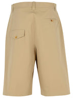 Moschino Beige Cotton Blend Bermuda Shorts Men