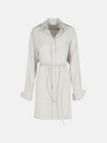 Sportmax 'Eolie' Grey Silk Dress Women