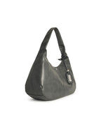Ganni 'Bou Xxl' Grey Leather Blend Bag Women