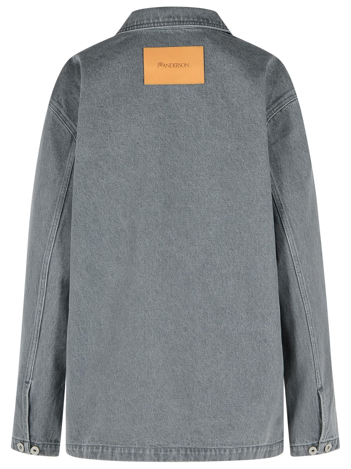 Jw Anderson 'Rugby' Grey Denim Shirt Women