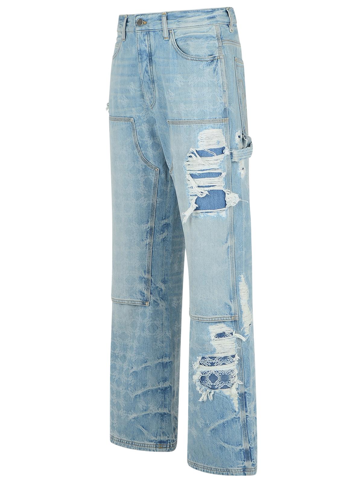 Amiri 'Carpenter' Light Blue Cotton Jeans Men