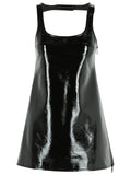 Courreges 'Reedition' Dress In Black Cotton Blend Women