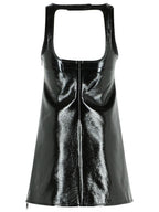 Courreges 'Reedition' Dress In Black Cotton Blend Women
