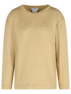 Max Mara 'Berma' Sweatshirt In Silk And Caramel Cotton Women