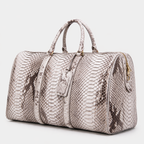 The Velar Nutural  Hand-Painted Python Leather Weekender Bag