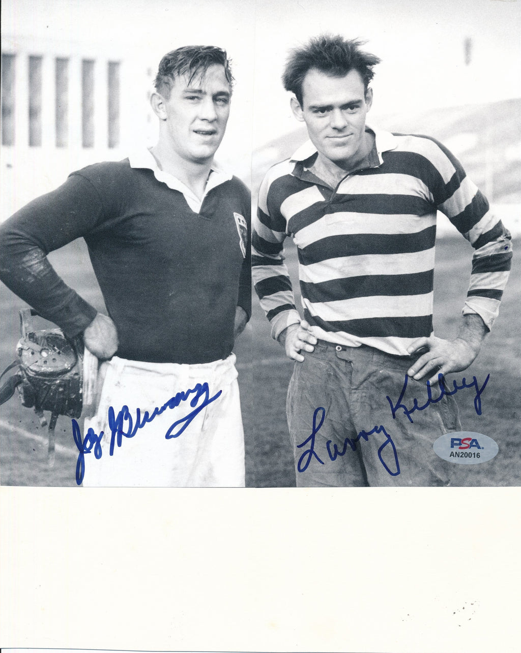 Larry Kelley/Jay Berwanger Signed 8x10 Magazine Photo 1935/36 Heisman PSA/DNA