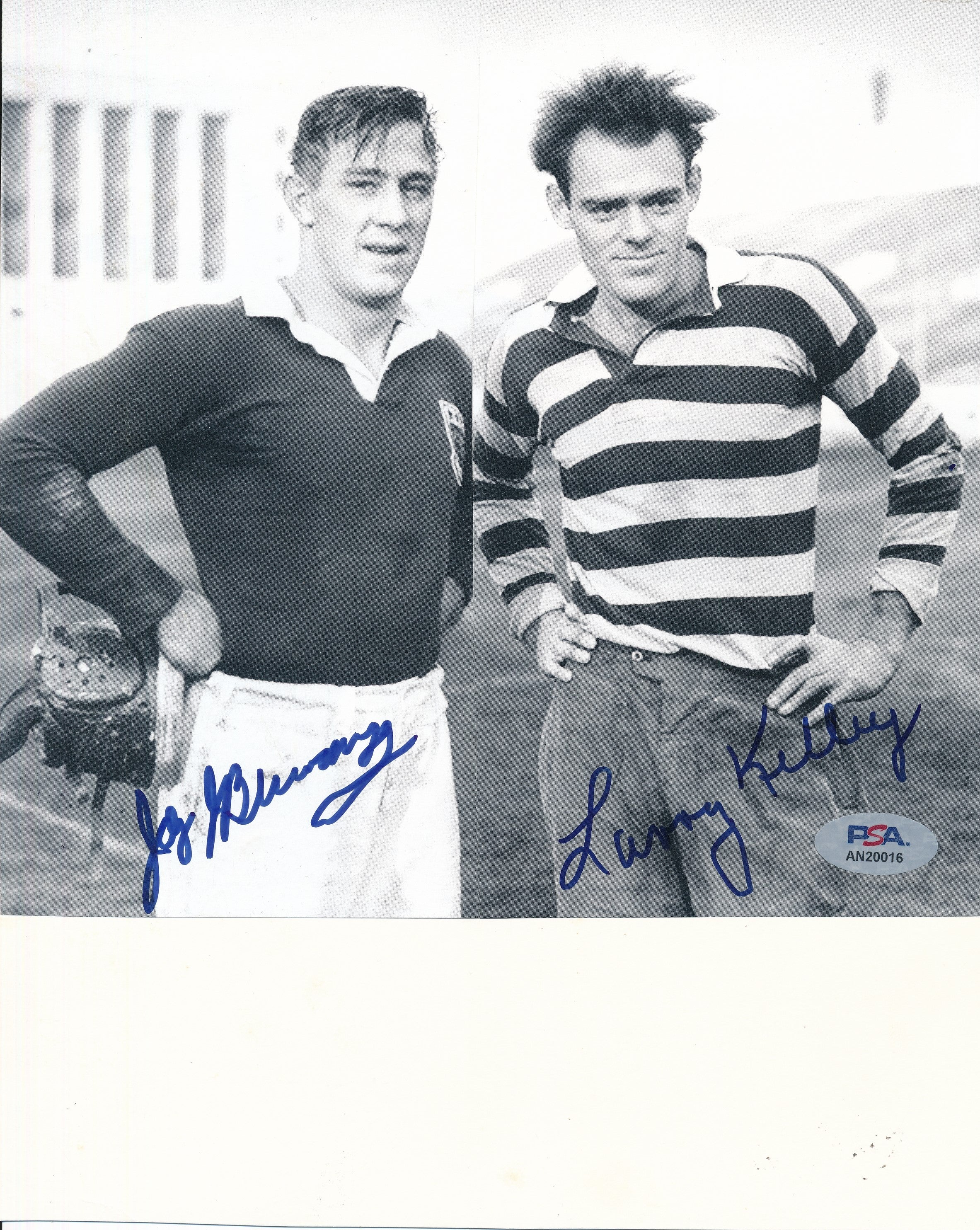 Larry Kelley/Jay Berwanger Signed 8x10 Magazine Photo 1935/36 Heisman PSA/DNA