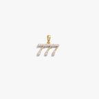 777 Sapphire Angel Number Charm