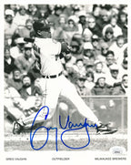 Greg Vaughn Milwaukee Brewers Signed/Autographed 8x10 Photo JSA 159122