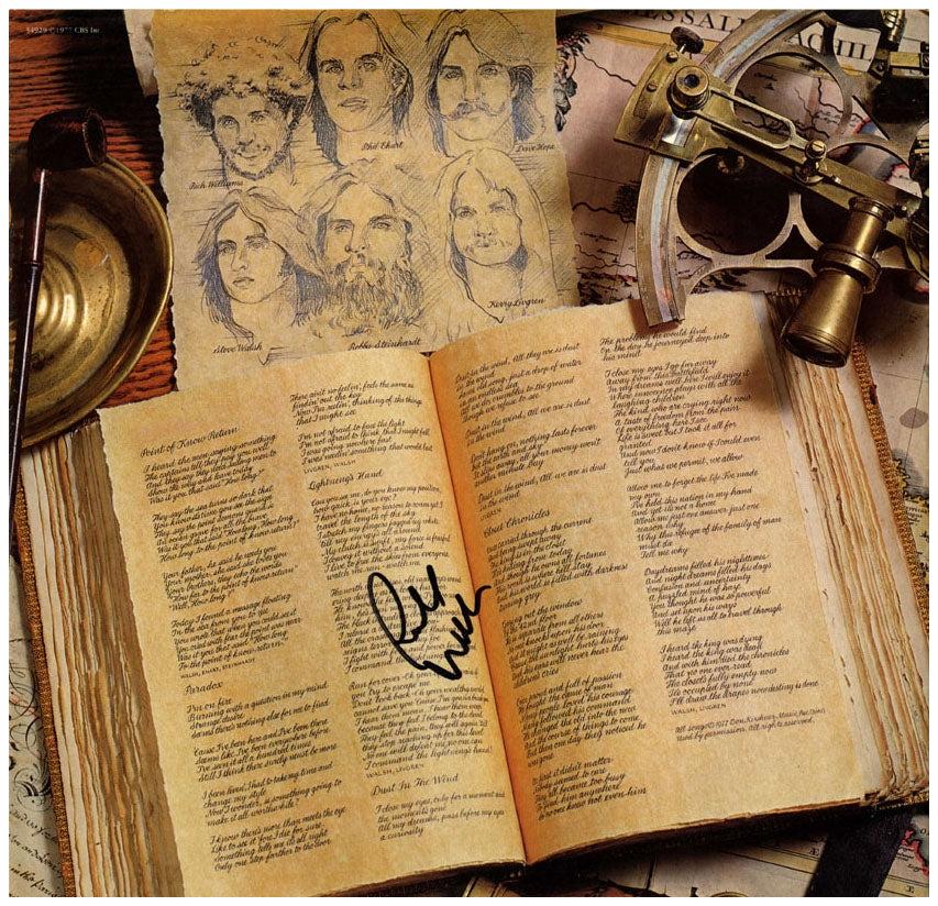 Richard Williams Kansas Signed Autographed Album Sleeve Insert