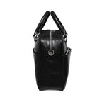 Leather Briefcase Slim 17" // Black