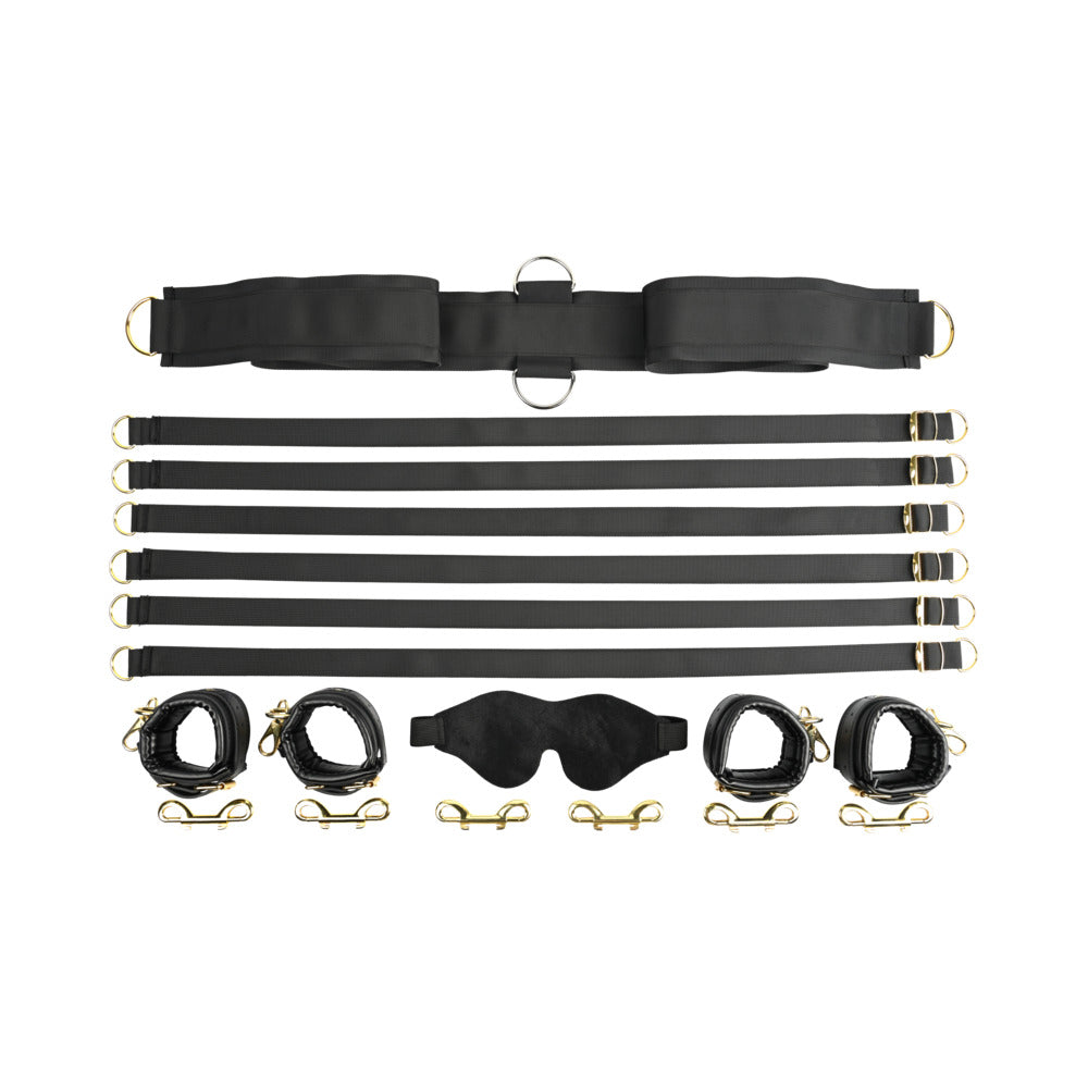 Sportsheets Special Edition Under the Bed Restraint Set Black