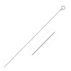 14k White Gold Classic Box Chain 0.45mm
