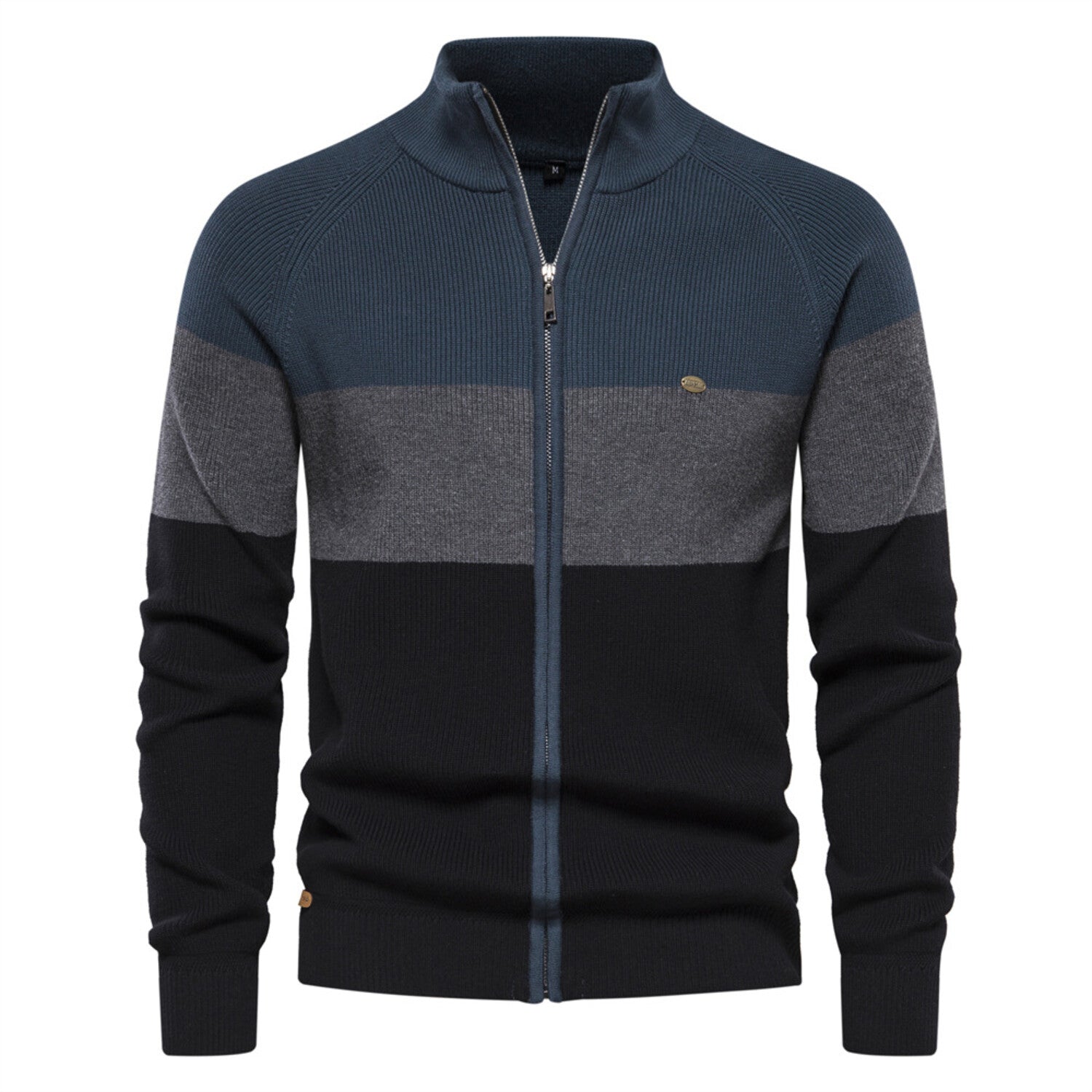 Zip-Up Cardigan // Blue