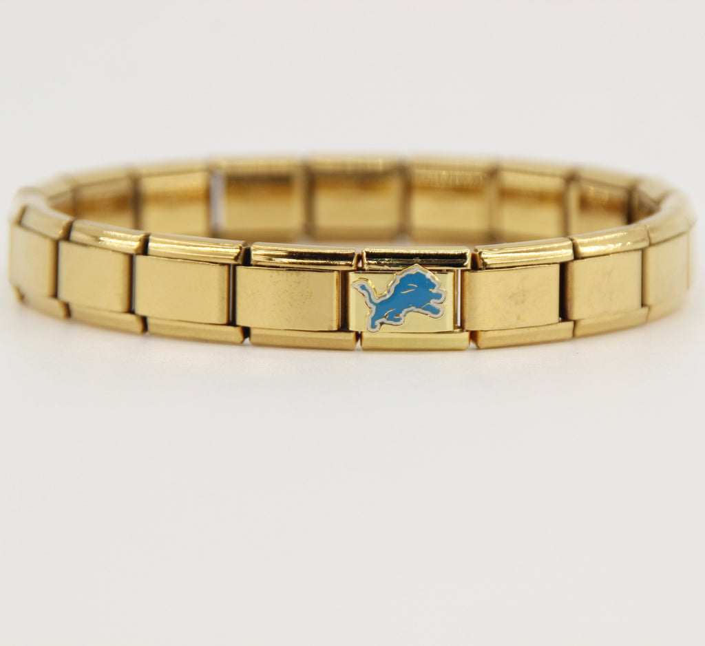 Football Team Logo Italian Charm Bracelet – Custom Gifts for Fans