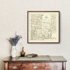 Vintage Columbia National Forest Map 1913