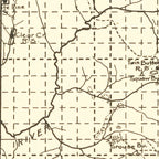 Vintage Columbia National Forest Map 1913