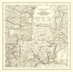 Vintage Columbia National Forest Map 1913