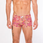 Boyshort Swim Brief // Pink Paisley