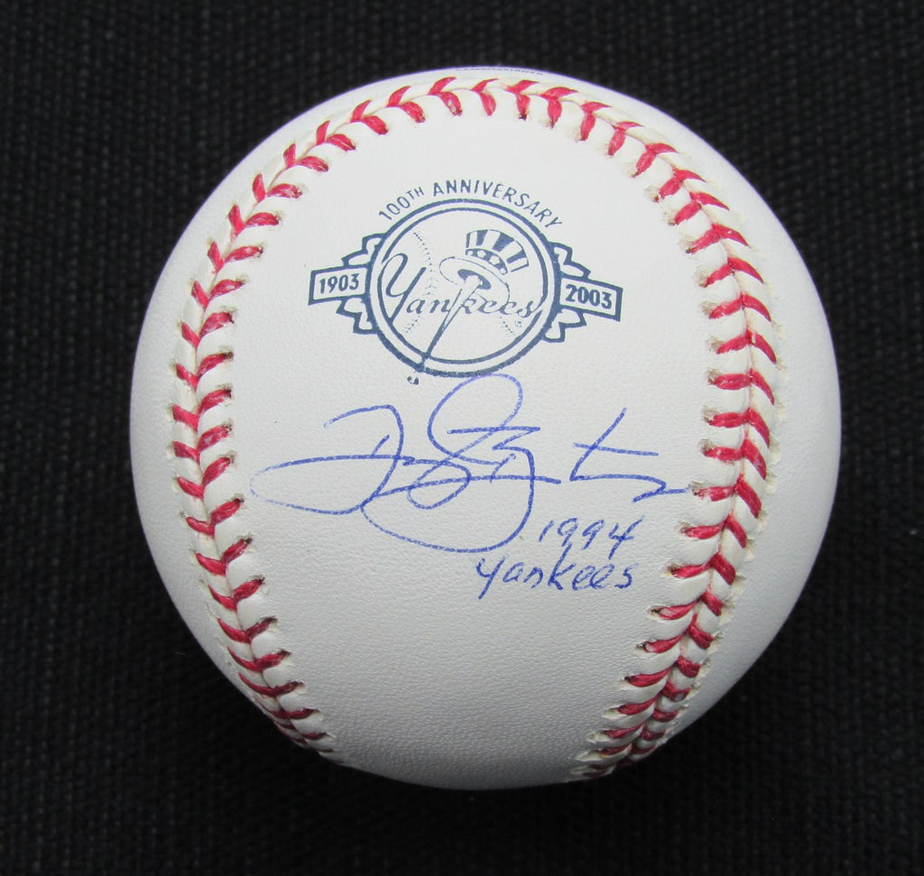 Daryl Boston Signed/Auto Yankees 100th OML Baseball MAB Inscr 187100
