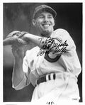 Bob Feller HOF Signed/Inscribed B/W 8x10 Photo Cleveland Indians JSA 190195