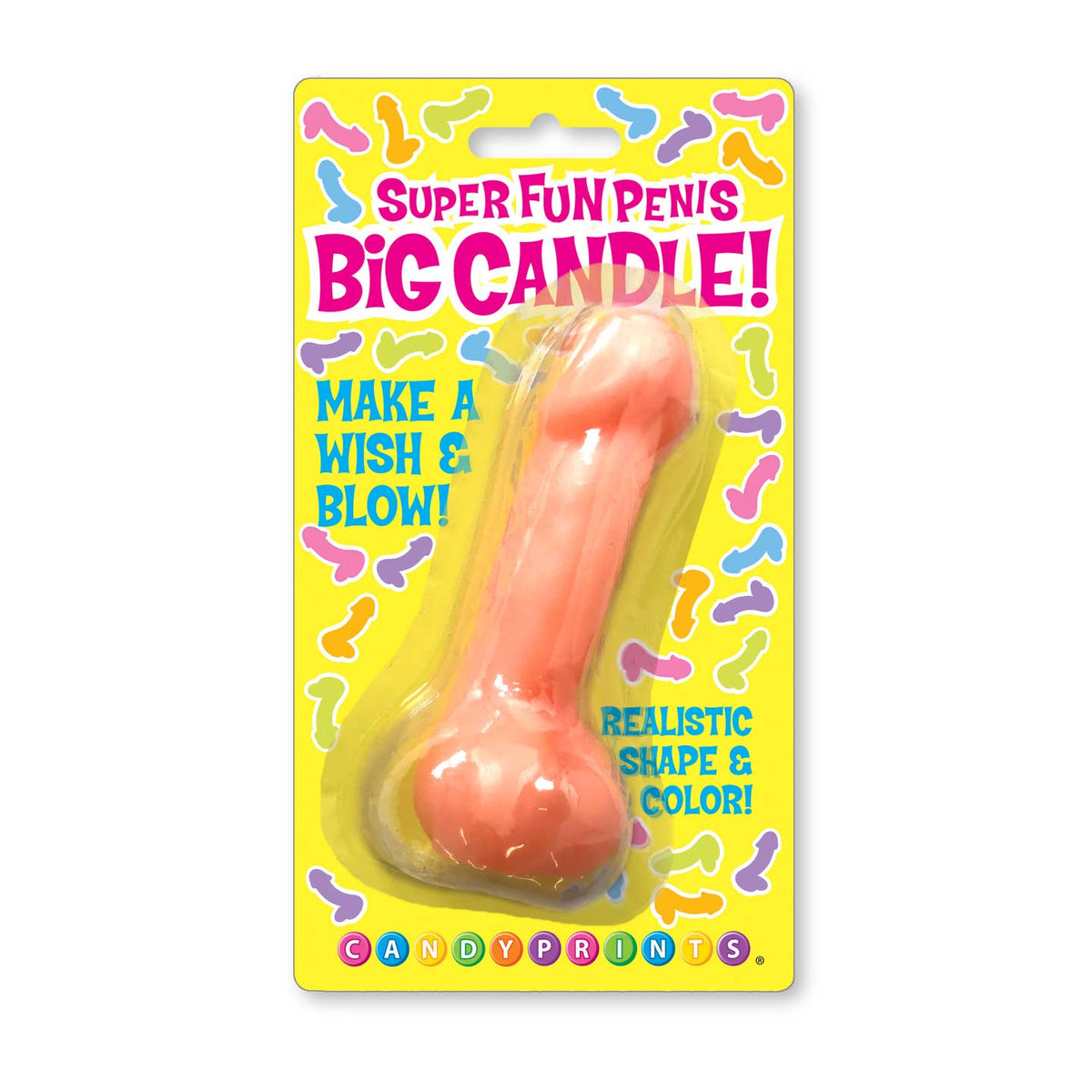 Willy Pecker Birthday Candle Cake Topper – "Make Wish & Blow" Fun Party Gag Gift