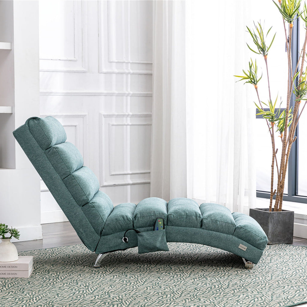 Massage Chaise Lounge Indoor, Ergonomic Electric Massage Lounger