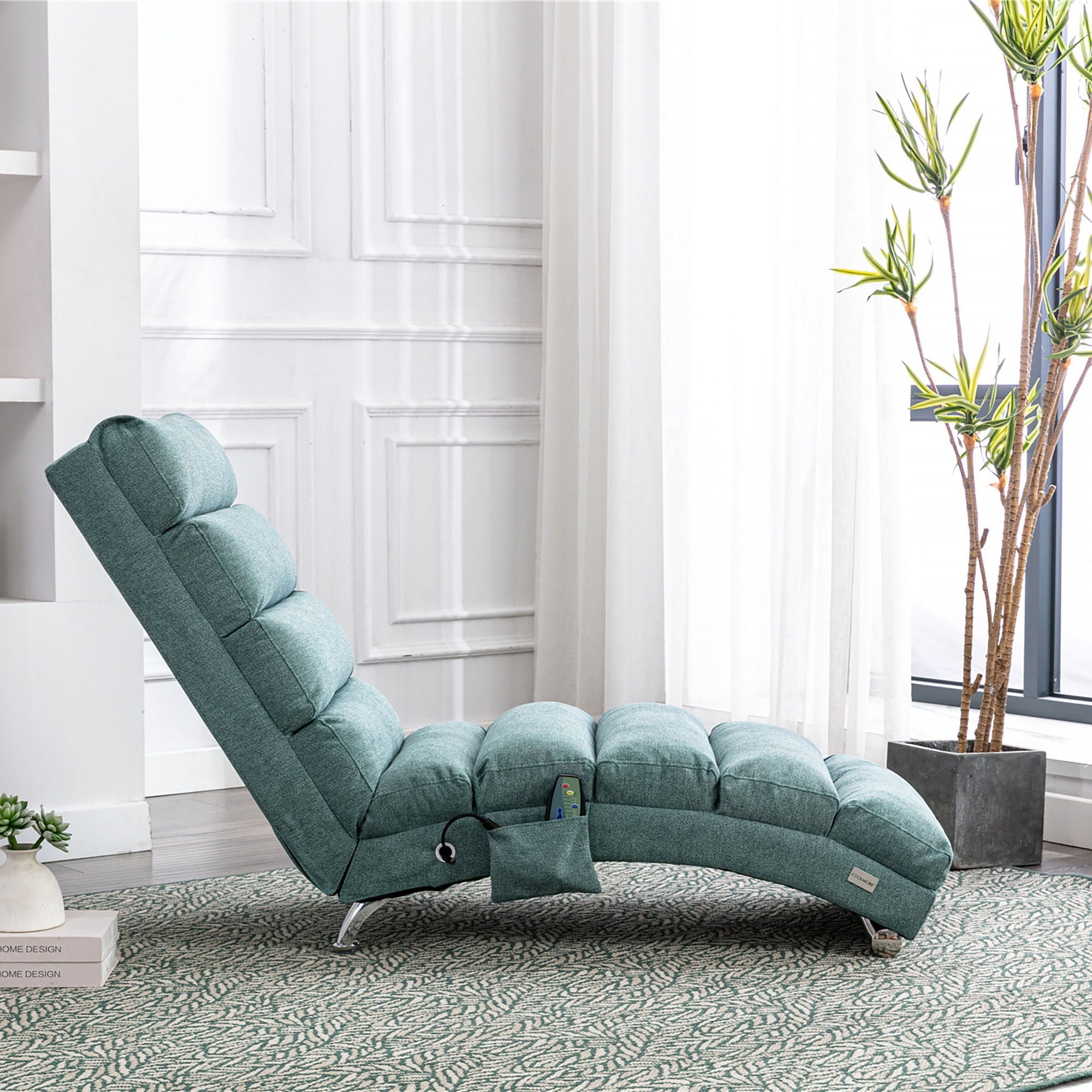 Massage Chaise Lounge Indoor, Ergonomic Electric Massage Lounger