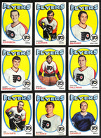 1971-72 Topps Hockey Philadelphia Flyers Complete Team Set (9/9) Cards 189199