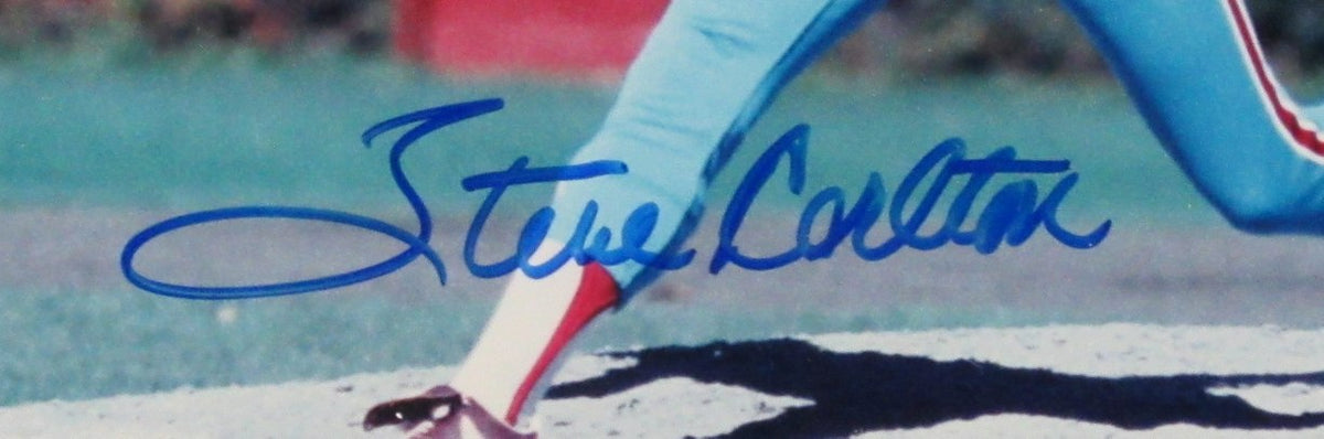 Steve Carlton HOF Signed/Auto 8x10 Photo Philadelphia Phillies Framed JSA 190854