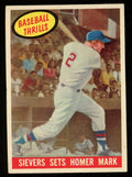1959 Topps Baseball Roy Sievers Sets Homer Mark #465 Washington Senators
