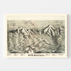 Vintage Map of the White Mountains, 1890