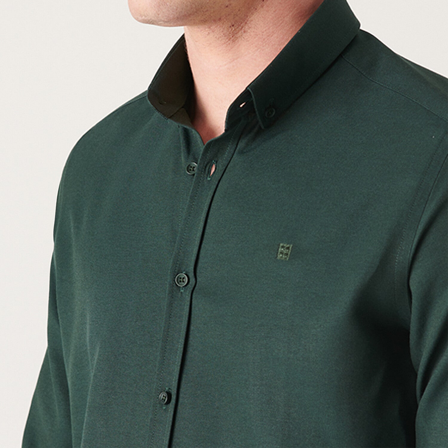 Oxford Regular Fit Shirt // Dark Green