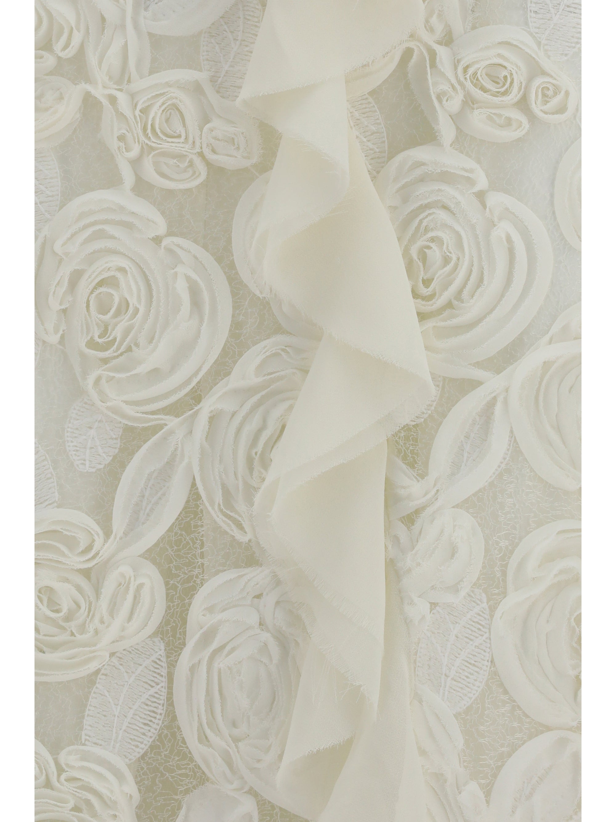 Long Evening Dress Cream