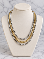 Aliza two tones necklace