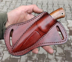 Hunting Knife 1095 Carbon Steel and Walnut Wood Handle -Blacksmith Made Camping Knife - Bushcraft Knife - Survival Knife with Sheath