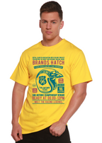 Brands Hatch Men's Bamboo Viscose/Organic Cotton Short Sleeve Graphic T-Shirt